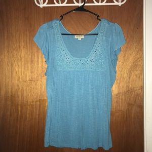 One world blue dress shirt